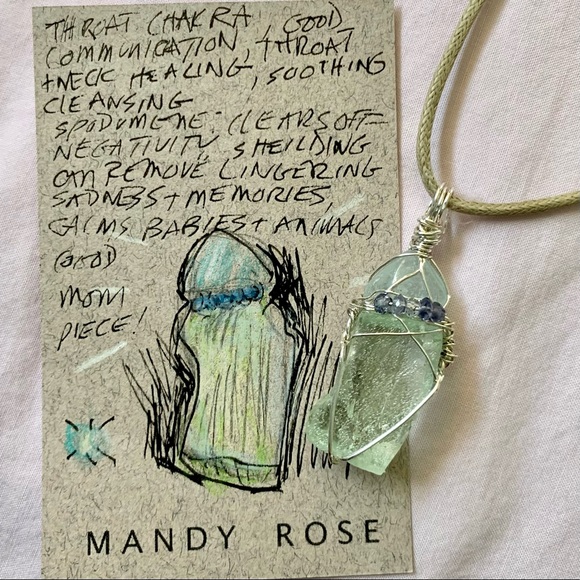 Aquamarine, Spodumene & Iolite Bead Necklace - Picture 9 of 16